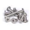 High quality 304 stainless steel cross recessed drive thin flat head screws machine screws