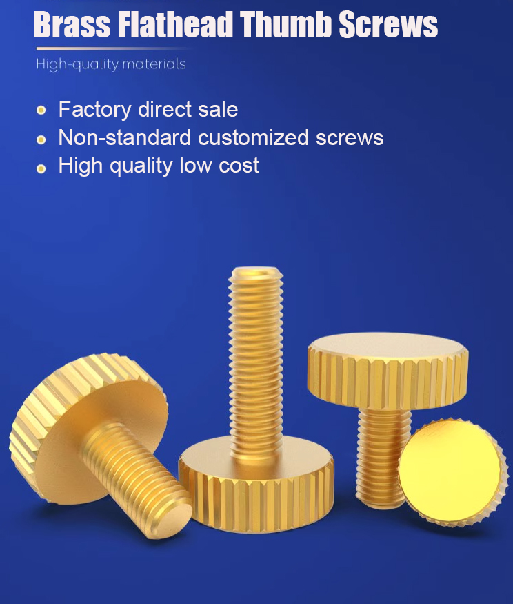 brass non-standard thumb screws