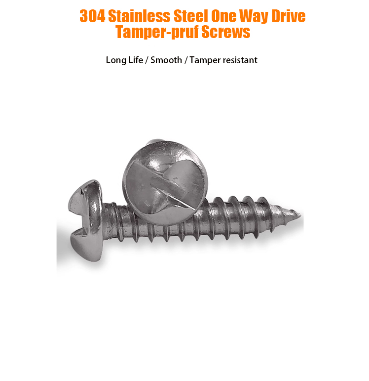 Stainless steel button head torx securtiy screws