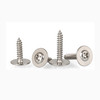 304 stainless steel customized non-standard screws pan head Phillips drive self tapping screw with built-in extra big wafer