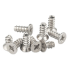 Carbon steel nickle plated Phillips flat head flat end thread cutting screws