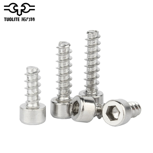 DIN912 stainless steel bolts metric hexagon head tapping screws